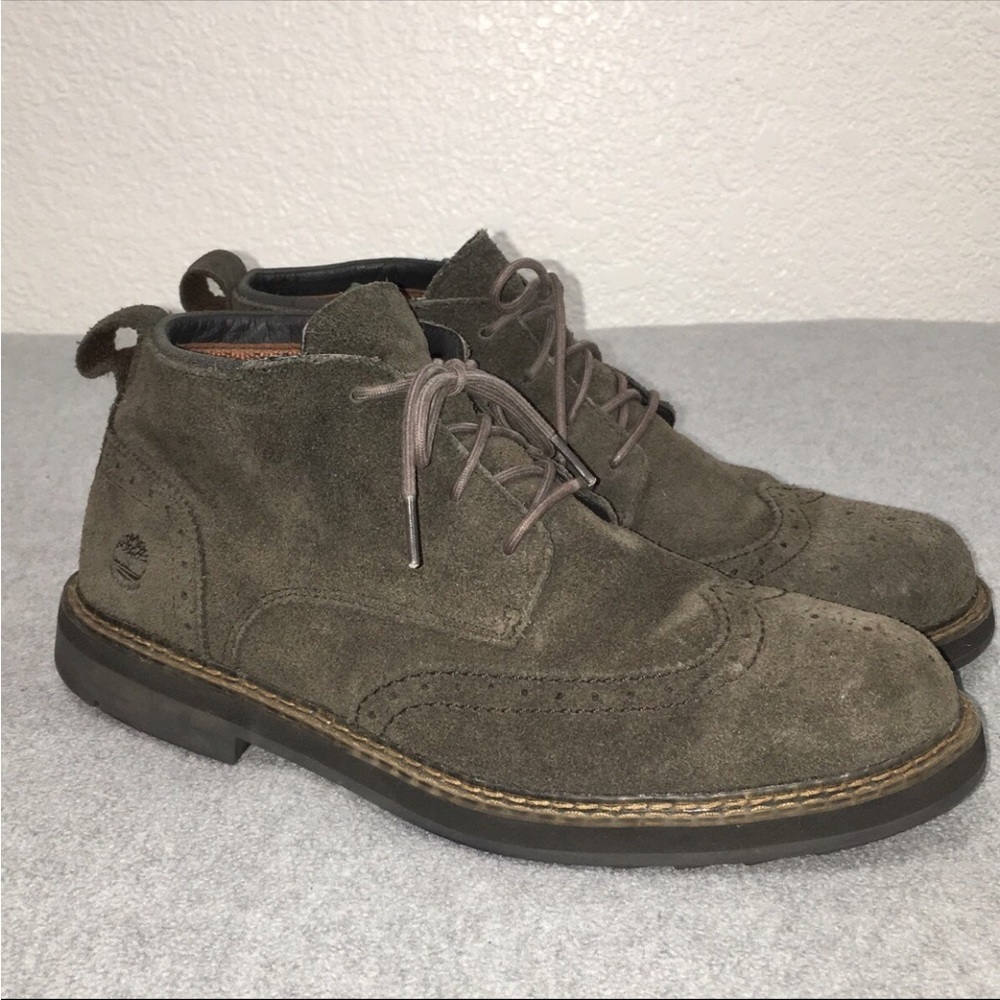 Timberland Mens Suede Chukka Ankle Boots Size 9 Timberdry Green Casual